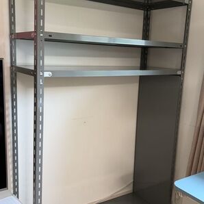 スチールラック 組み立て式 グレー 収納棚 倉庫棚