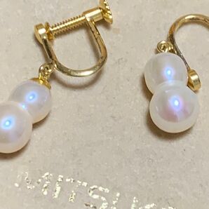 silver刻印銀製品双子あこや真珠イヤリング銀製品