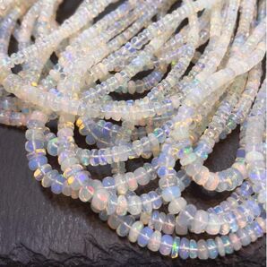 10月誕生石*エチオピアンオパール 半連