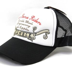 ランブル RUK-403 ホワイト レタリングキャップ【新品・未使用】