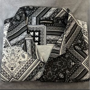 semantic design オープンカラー柄シャツ オーバーサイズ