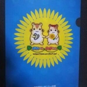 ゆうちょ財団 ぽらんくんとティアちゃん クリアファイル ブルー 未使用