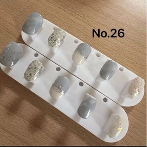 ベリーショート ジェルネイル ネイル ネイルチップ 夏 ブルー ジェル ホワイト シルバー シンプル 大人 かわいい ハンドメイド