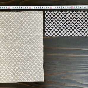 mina perhonen ミナペルホネン mermaid マーメイド ベージュ ホワイト ネイビー 生地 はぎれ カットクロス