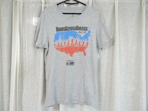 希少 USA製 USA for AFRICA WE ARE THE WORLD HANDS ACROSS AMERICA Tシャツ Sサイズ