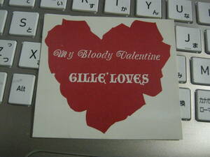 GILLE* LOVES Jill lavus/ MY BLOODY VALENTINE sticker large Lucifer Luseious Violenouerusi fur FICTION