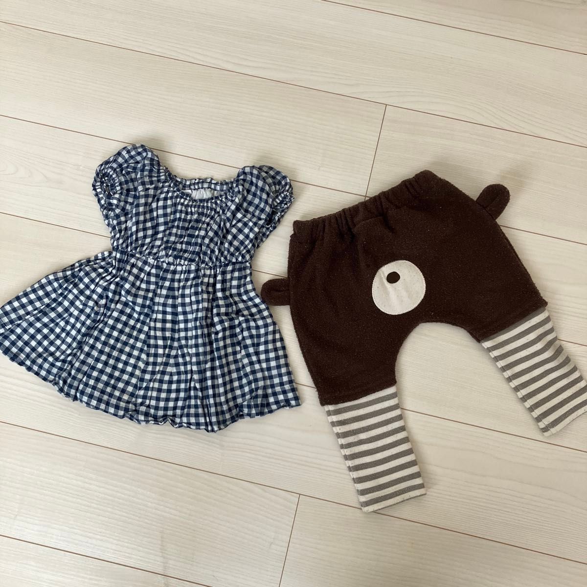 babyGAPチェック柄ワンピース80cmとズボンセット90cm ワンピース 女の子 ベビー服