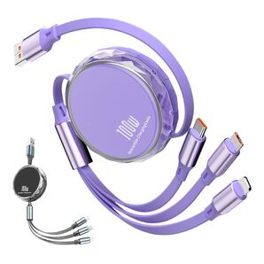 【Micro USB Type-Ci Phone】3台同時充電 急速充電 480Mbps 高速データ転送 全機種対応 収納便利