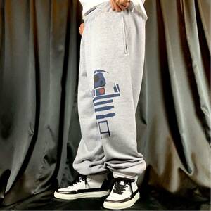  новый товар STAR WARS Звездные войны R2-D2 тренировочный брюки-джоггеры XS S M L XL большой большой размер XXL чёрный Parker футболка long T возможно 