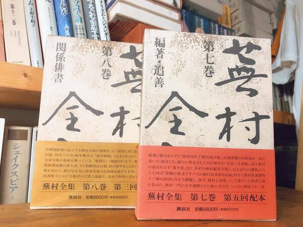 定価19400円 与謝蕪村全集 第七巻第八巻 検:和歌/俳諧/俳句/松尾芭蕉/小林一茶/正岡子規/与謝野晶子/高浜虚子/曲亭馬琴/古今和歌集/萬葉集