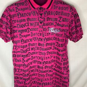 DANCE WITH DRAGON ダンスウィズドラゴン ポロシャツ ピンク 総柄