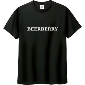 BEERBERRY Tシャツ ロンt ブラック M-XL 綿100% 5.6オンス パロディ ネタ