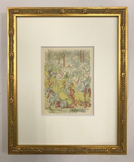 【特価】 ≪ ジョン テニエル ≫ アンティークオリジナル木版画 鏡の国のアリス ⅩⅩⅦ 1899年 SIR JOHN TENNIEL