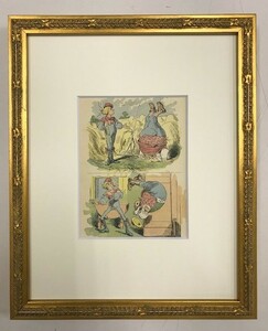 【特価】　≪　　ジョン　テニエル　　≫　 アンティークオリジナル木版画　　不思議の国のアリス　ⅩⅤ　　1899年　　SIR　JOHN TENNIEL