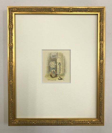 【特価】 ≪ ジョン テニエル ≫ アンティークオリジナル木版画 鏡の国のアリス Ⅶ 1899年 SIR JOHN TENNIEL