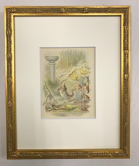 【特価】 ≪ ジョン テニエル ≫ アンティークオリジナル木版画 鏡の国のアリス ⅩⅩⅧ 1899年 SIR JOHN TENNIEL
