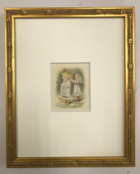 【特価】 ≪ ジョン テニエル ≫ アンティークオリジナル木版画 鏡の国のアリス Ⅷ 1899年 SIR JOHN TENNIEL