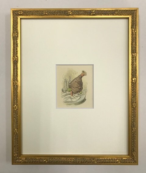 【特価】 ≪ ジョン テニエル ≫ アンティークオリジナル木版画 鏡の国のアリス Ⅴ 1899年 SIR JOHN TENNIEL