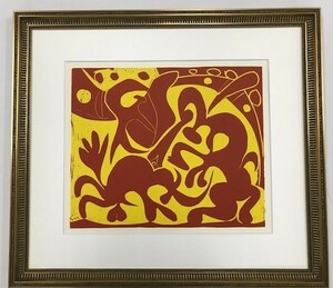 【特価】　≪　　パブロ・ピカソ　　≫ 　LINOLEUM-CUTS【リノカット版画】 PICADOR GOADING BULL AND MATADOR R&Y 1962年 PABLO PICASSO