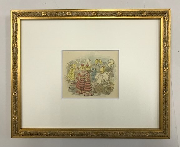 【特価】 ≪ ジョン テニエル ≫ アンティークオリジナル木版画 鏡の国のアリス ⅩⅩⅢ 1899年 SIR JOHN TENNIEL