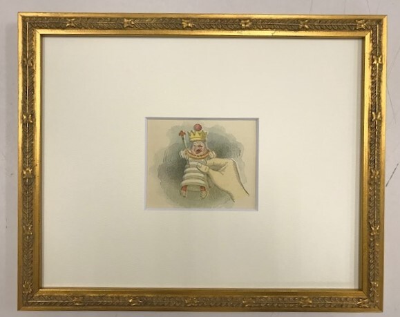【特価】 ≪ ジョン テニエル ≫ アンティークオリジナル木版画 鏡の国のアリス Ⅹ 1899年 SIR JOHN TENNIEL