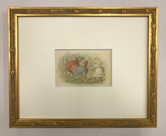 【特価】 ≪ ジョン テニエル ≫ アンティークオリジナル木版画 鏡の国のアリス ⅩⅢ 1899年 SIR JOHN TENNIEL