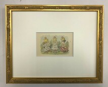 【特価】　≪　　ジョン　テニエル　　≫　 アンティークオリジナル木版画　　鏡の国のアリス　ⅩⅤ　　1899年　　SIR　JOHN TENNIEL_画像1