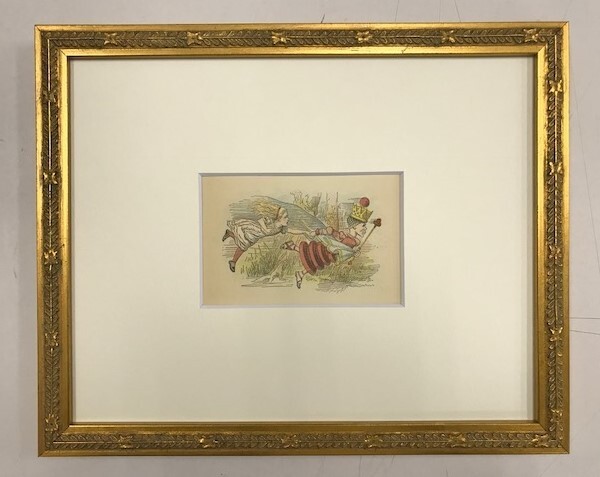 【特価】 ≪ ジョン テニエル ≫ アンティークオリジナル木版画 鏡の国のアリス ⅩⅠ 1899年 SIR JOHN TENNIEL