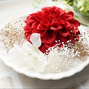 ハンドメイド 成人式 振袖 卒業式 袴 結婚式 前撮り 髪飾り 謝恩会