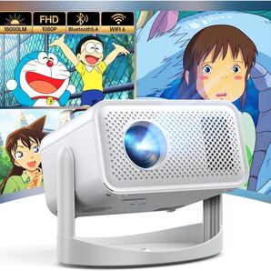 新品!プロジェクター 家庭用 天井投影可能 ホームシアター ゲーム 映画 ホワイト プレゼント