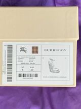 ◆バーバリーBurberry エスパドリーユ ウェッジ サンダル 黒ハウスチェック 10cmヒール ジュート巻 アンクルストラップ 箱/保存袋/説明書付_画像5