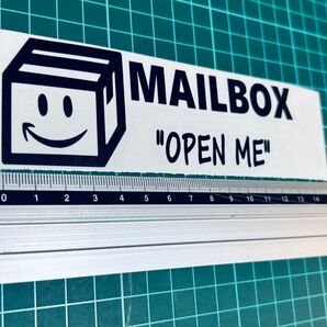 メールボックスステッカー オープンミー(色変更可能) ステッカー カッティングステッカー