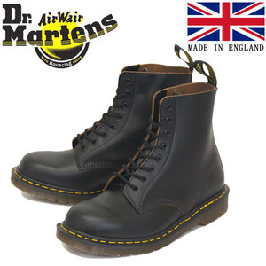 正規 Dr.Martens (ドクターマーチン) 12308001 VINTAGE 1460 8EYE SHOE ヴィンテージ レザーブーツ BLACK イングランド製 UK8-約27.0cm