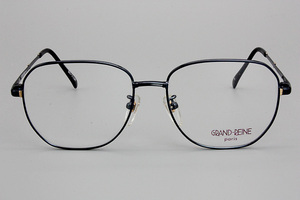 【新品・未使用】GRAND REINE paris INTERNATIONAL EYE FASHION GR-9007 ネイビー 一部ゴールド 5 52□16 135