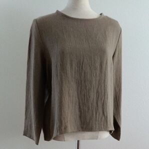 未使用 Branch mブランチエム 麻毛長袖ブラウス(9790円)