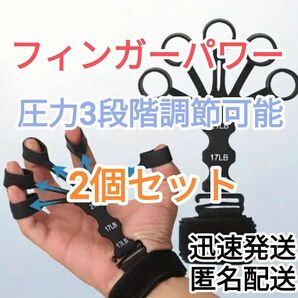 【無料迅速発送】新品握力トレーニンググローブ フィンガーパワー 2個セット 握力 トレーニング 筋トレ