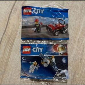 LEGO CITY 消防バギーミニセット 30361宇宙飛行士と人工衛星 30365