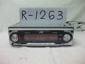 R-1263　JVC　ビクター　KD-CZ501　1Dサイズ　CDデッキ　補償付