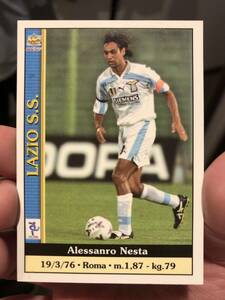 即決 超貴重！MC CALCIO2001 nesta bese 177 アレッサンドロ・ネスタ エラーカード 裏面ネドベド ロナウド メッシネイマール panini 