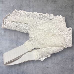 三重仮紐 ホワイトレース 三重仮 仮紐