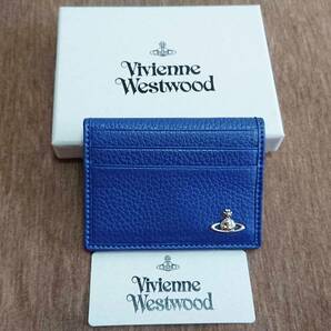 新品 Vivienne Westwood カードケース ブルー ヴィヴィアンウエストウッド 