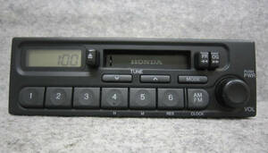  Honda original cassette tape radio audio deck 39100-S2K-0030 PH-1617G-B AM FM 1DIN 0058621 4LT0