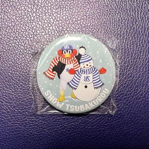 お天気つば九郎スタンド付き缶バッジ 雪