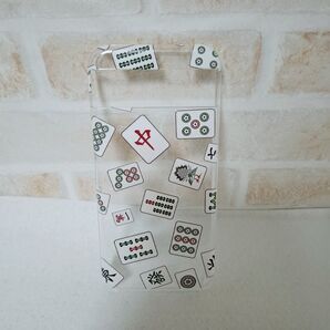 google pixel 8aグーグルピクセル8A ケース麻雀柄プリントクリア