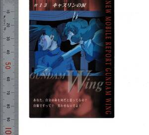 「022 #13 キャスリンの涙 GUNDAM WING Perfect Review/CARDDASS MASTERS」サンライズ BDNDAI 2000【送料無料】「熊五郎のトレカ」00900128