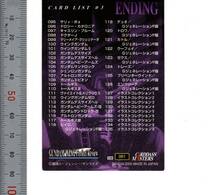 「061 #3 ENDING CARD LIST GUNDAM WING Perfect Review/CARDDASS MASTERS」サンライズ BDNDAI 2000【送料無料】「熊五郎のトレカ」0900135_画像2