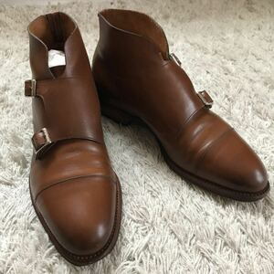  Miyagi . industry order goods double monk strap chukka boots 24cm 5.5 quality product . shoes leather shoes tea color Brown leather shoes Reagal three . mountain length 