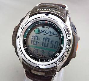 EU-0187■CASIO カシオ PATHFINDER FORESTER PAS-410B メンズ腕時計 デジタル 中古