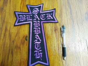 BLACK SABBATH embroidery back patch badge cross black * mackerel s/ metallica judas priest motorhead iron maiden anthrax venom slayer