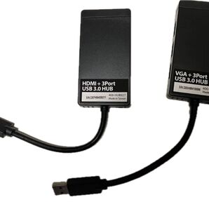 サンワダイレクト HDMI +3Port USB3.0 HUB VGA +3Port USB3.0HUB 2個セット